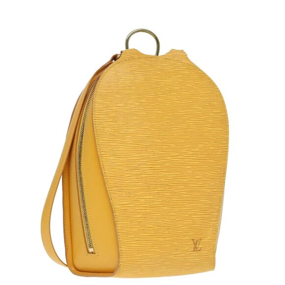 LOUIS VUITTON Epi Mabillon Backpack Yellow M52239 LV Auth 93891 - Picture 1 of 15